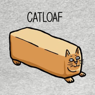 Catloaf, Cat Bread Loaf Funny Cat Lover Digital Illustration T-Shirt